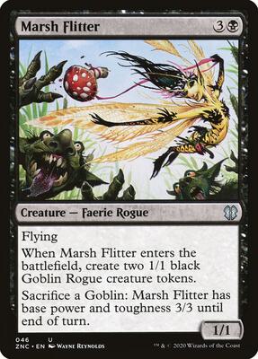 Marsh Flitter card from Commander: Zendikar Rising