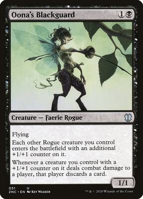 Oona's Blackguard card from Commander: Zendikar Rising