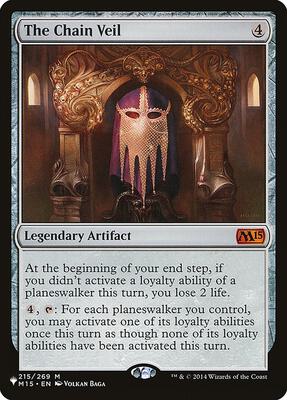 The Chain Veil card from The List Reprints