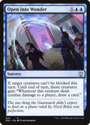 Open into Wonder card from Commander: Zendikar Rising