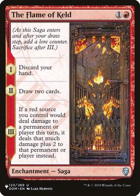 The Flame of Keld card from The List Reprints