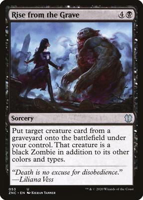 Rise from the Grave card from Commander: Zendikar Rising