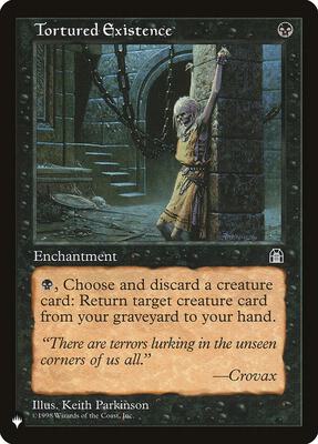 Tortured Existence card from The List Reprints