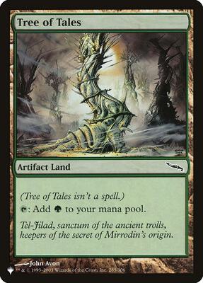 Tree of Tales card from The List Reprints