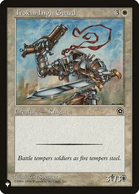Trokin High Guard card from The List Reprints