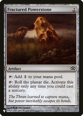 Fractured Powerstone card from The List Reprints