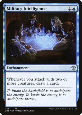 Military Intelligence card from Commander: Zendikar Rising