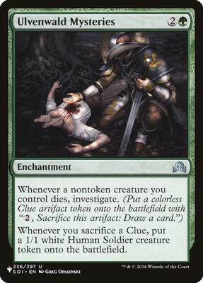 Ulvenwald Mysteries card from The List Reprints