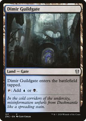 Dimir Guildgate card from Commander: Zendikar Rising