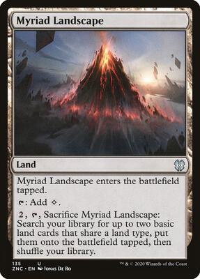 Myriad Landscape card from Commander: Zendikar Rising