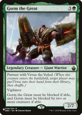 Gorm the Great card from The List Reprints
