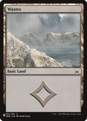 Wastes card from The List Reprints