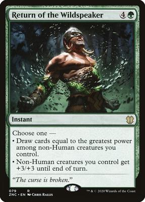 Return of the Wildspeaker card from Commander: Zendikar Rising