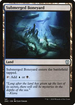 Submerged Boneyard card from Commander: Zendikar Rising