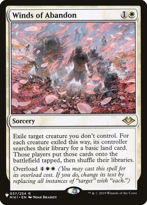 Winds of Abandon card from The List Reprints