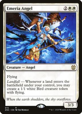 Emeria Angel card from Commander: Zendikar Rising