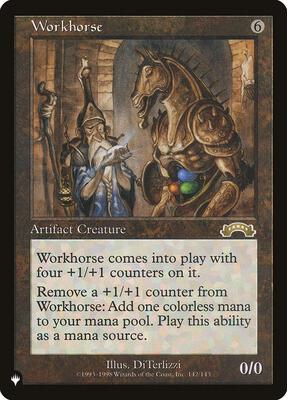 Workhorse card from The List Reprints
