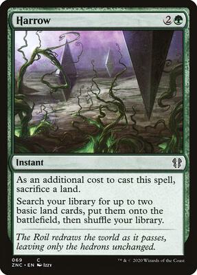 Harrow card from Commander: Zendikar Rising