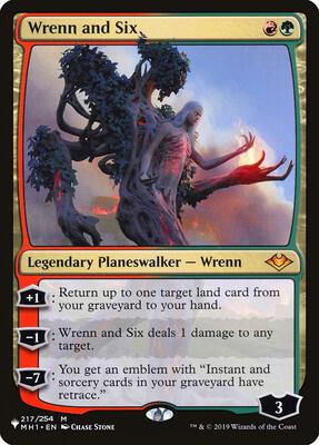 Wrenn and Six card from The List Reprints