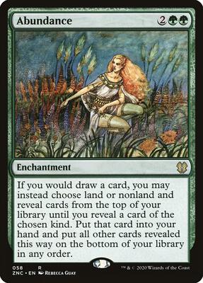 Abundance card from Commander: Zendikar Rising