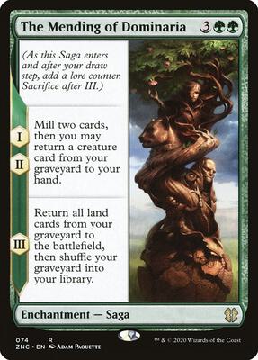 The Mending of Dominaria card from Commander: Zendikar Rising