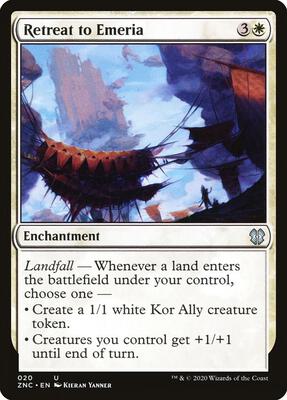 Retreat to Emeria card from Commander: Zendikar Rising