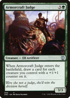 Armorcraft Judge card from Commander: Zendikar Rising