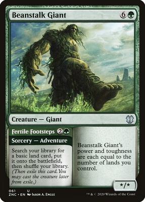 Beanstalk Giant card from Commander: Zendikar Rising