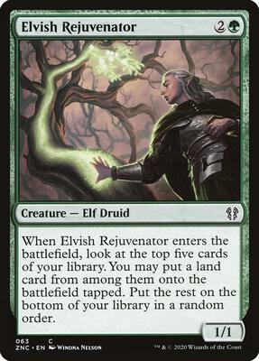 Elvish Rejuvenator card from Commander: Zendikar Rising
