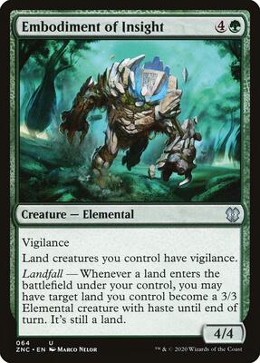 Embodiment of Insight card from Commander: Zendikar Rising