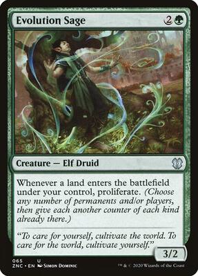 Evolution Sage card from Commander: Zendikar Rising