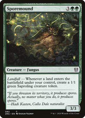 Sporemound card from Commander: Zendikar Rising