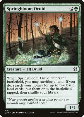 Springbloom Druid card from Commander: Zendikar Rising