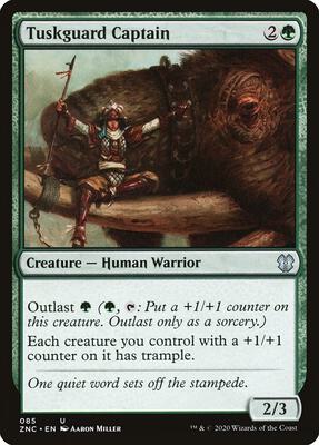 Tuskguard Captain card from Commander: Zendikar Rising