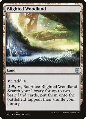 Blighted Woodland card from Commander: Zendikar Rising