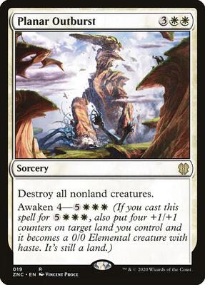 Planar Outburst card from Commander: Zendikar Rising