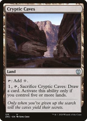 Cryptic Caves card from Commander: Zendikar Rising