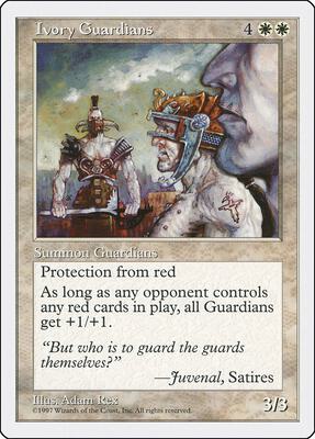 Ivory Guardians card from Fifth Edition