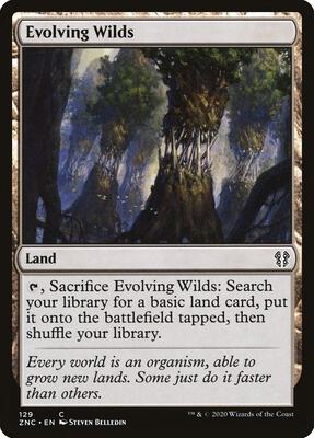Evolving Wilds card from Commander: Zendikar Rising