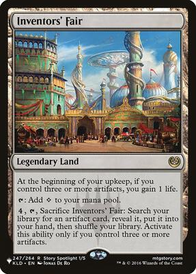 Inventors' Fair card from The List Reprints