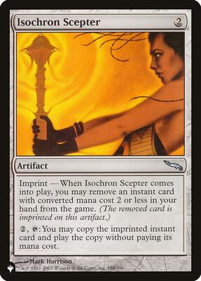 Isochron Scepter card from The List Reprints