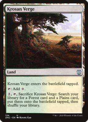 Krosan Verge card from Commander: Zendikar Rising