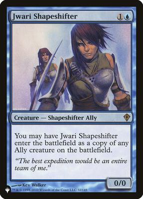 Jwari Shapeshifter card from The List Reprints