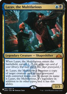 Lazav, the Multifarious card from The List Reprints