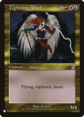 Lightning Angel card from The List Reprints