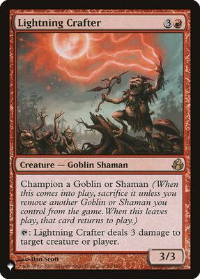 Lightning Crafter card from The List Reprints