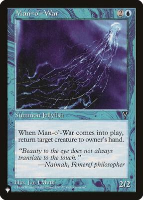 Man-o'-War (VIS) card from The List Reprints