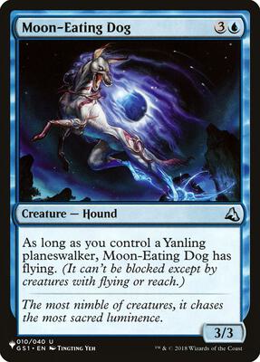Moon-Eating Dog card from The List Reprints