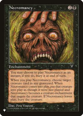 Necromancy card from The List Reprints