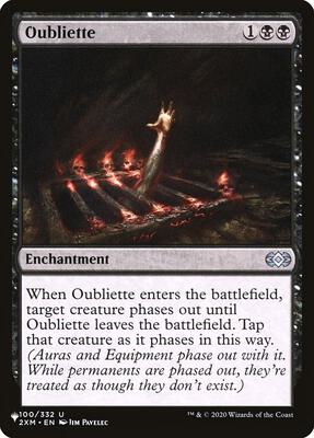 Oubliette card from The List Reprints